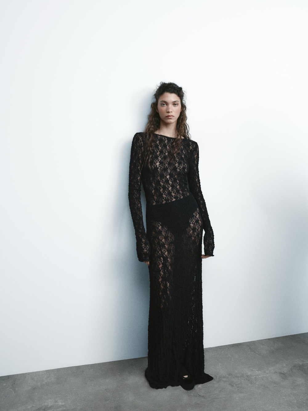 Zara Black Lace Dress